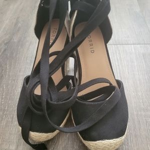 Torrid Black Espadrilles
